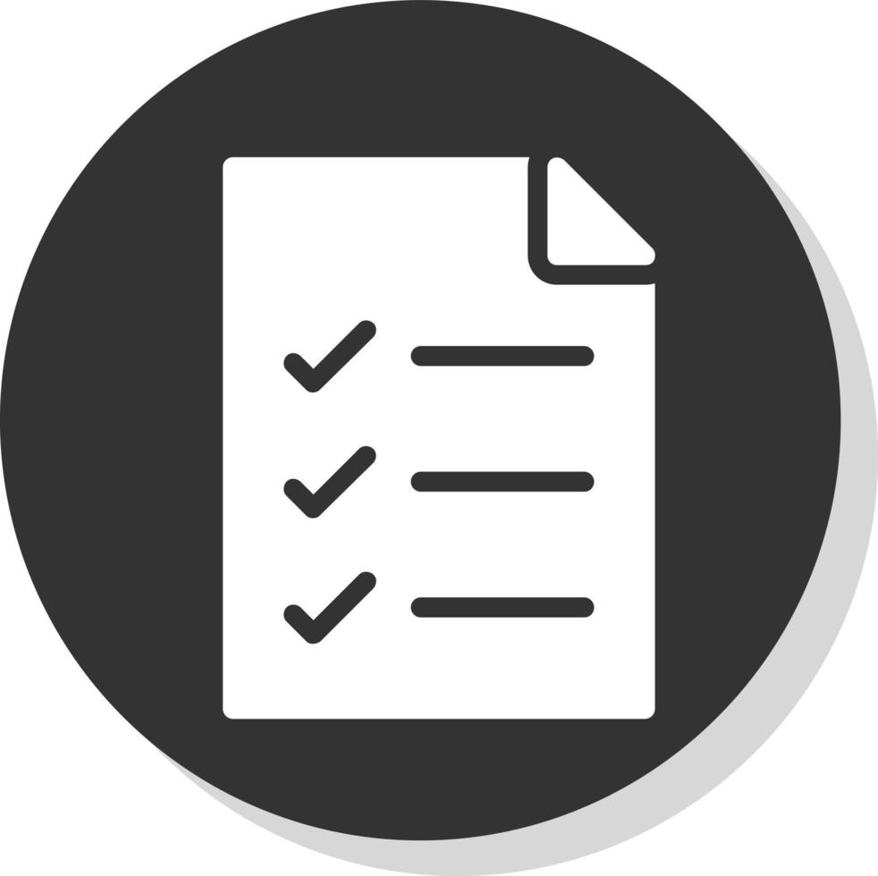 List Vector Icon Design