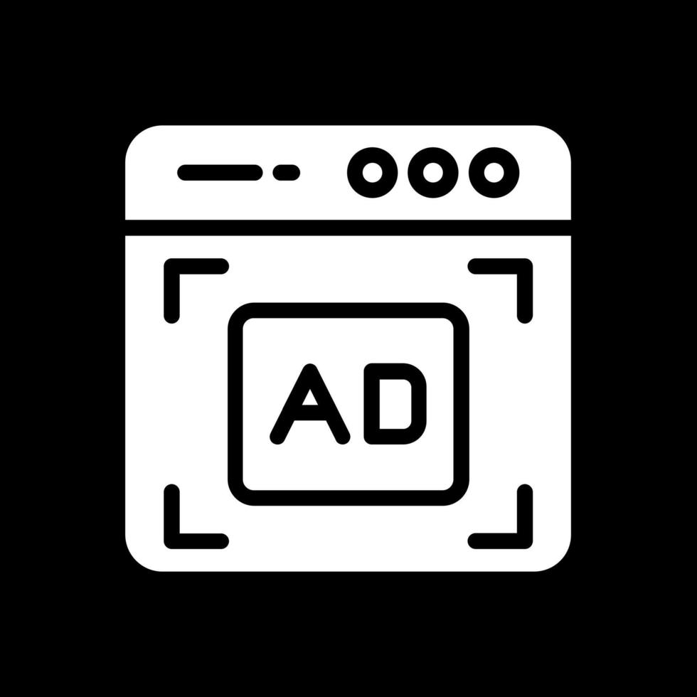 diseño de icono de vector de anuncio