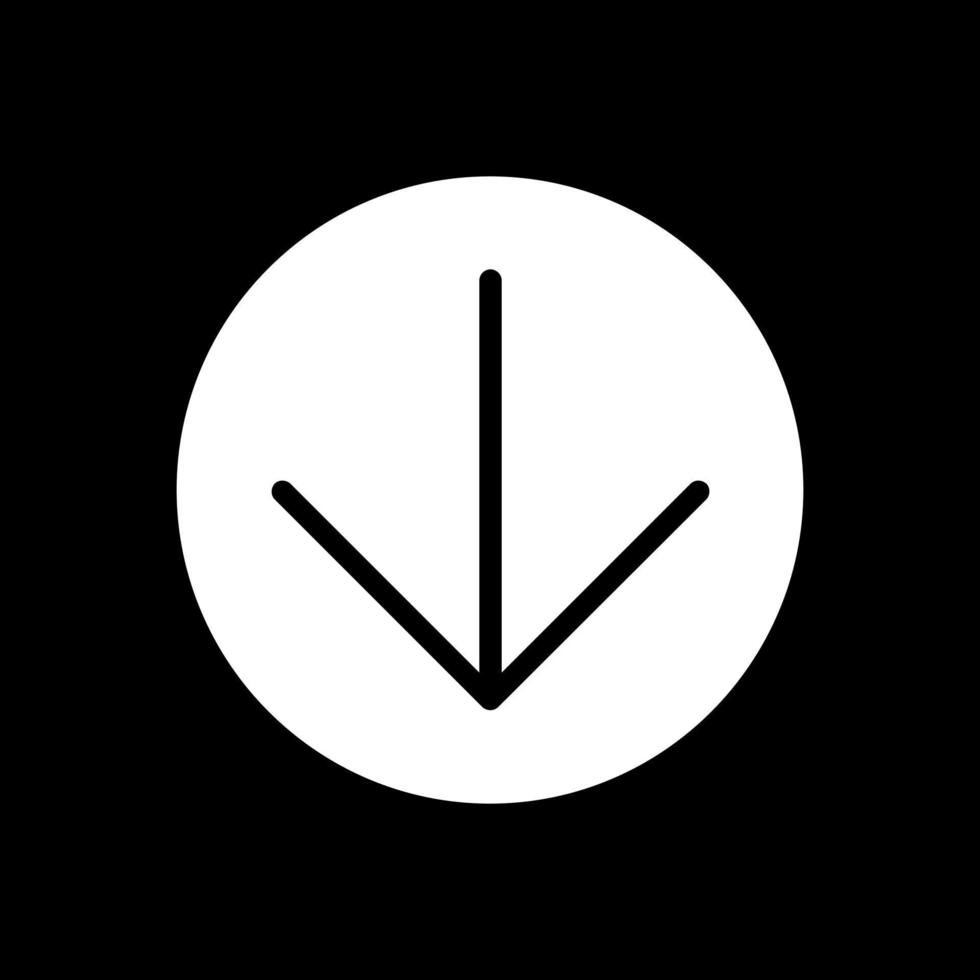 Arrow Circle Down Vector Icon Design