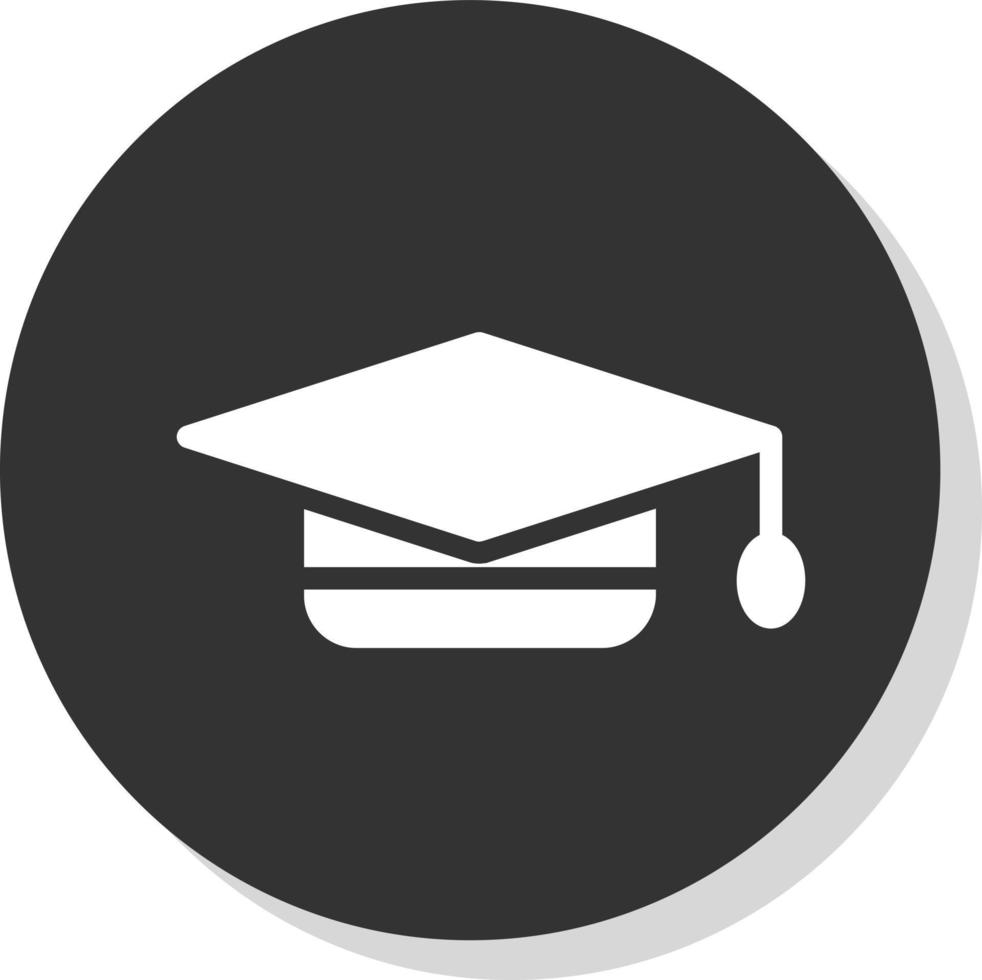 Graduation Cap Vector Icon Design