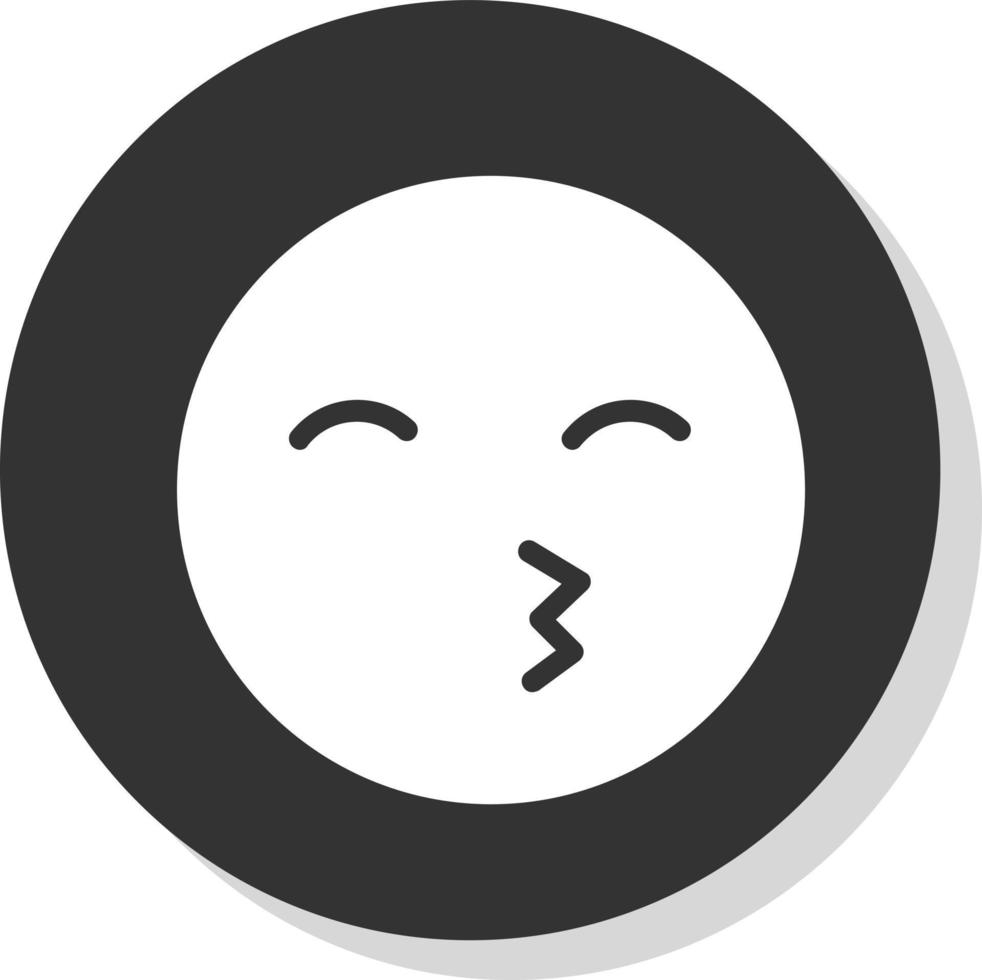 Kiss Beam Vector Icon Design