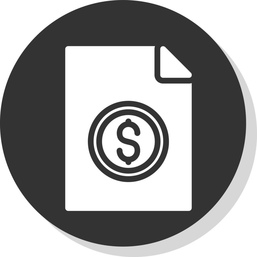 File Invoice Dollar Vector Icon Design