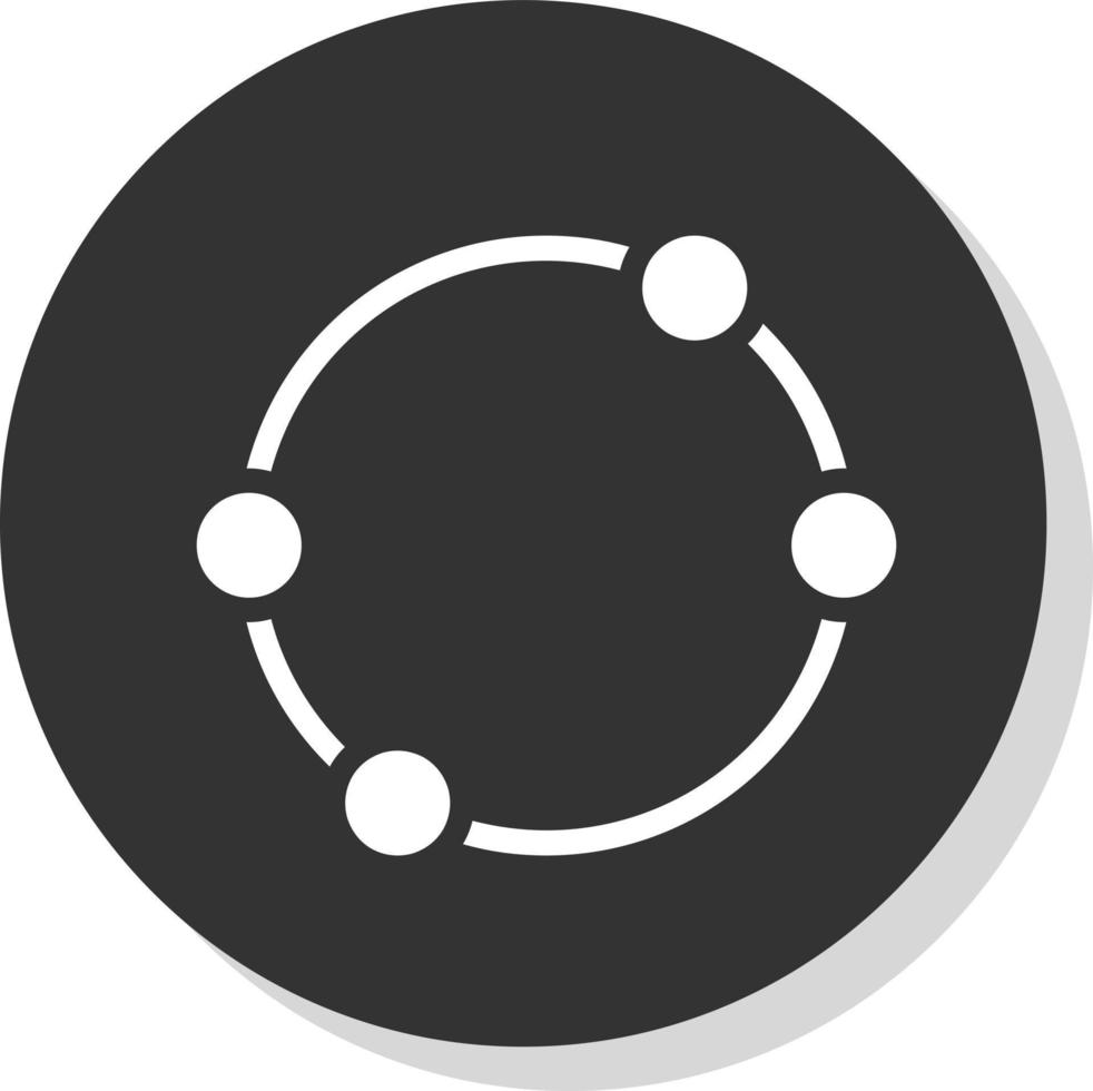 Dot Circle Vector Icon Design