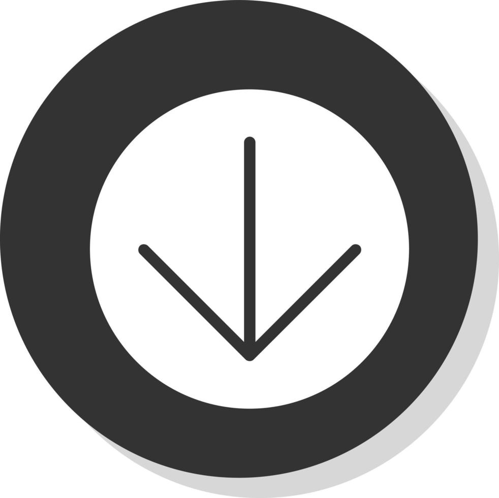 Arrow Circle Down Vector Icon Design