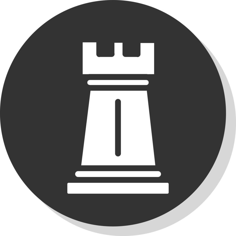 diseño de icono de vector de torre de ajedrez