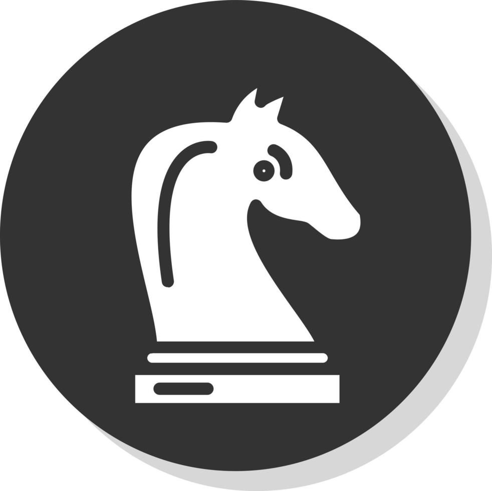 Chess Knight Vector Icon Design