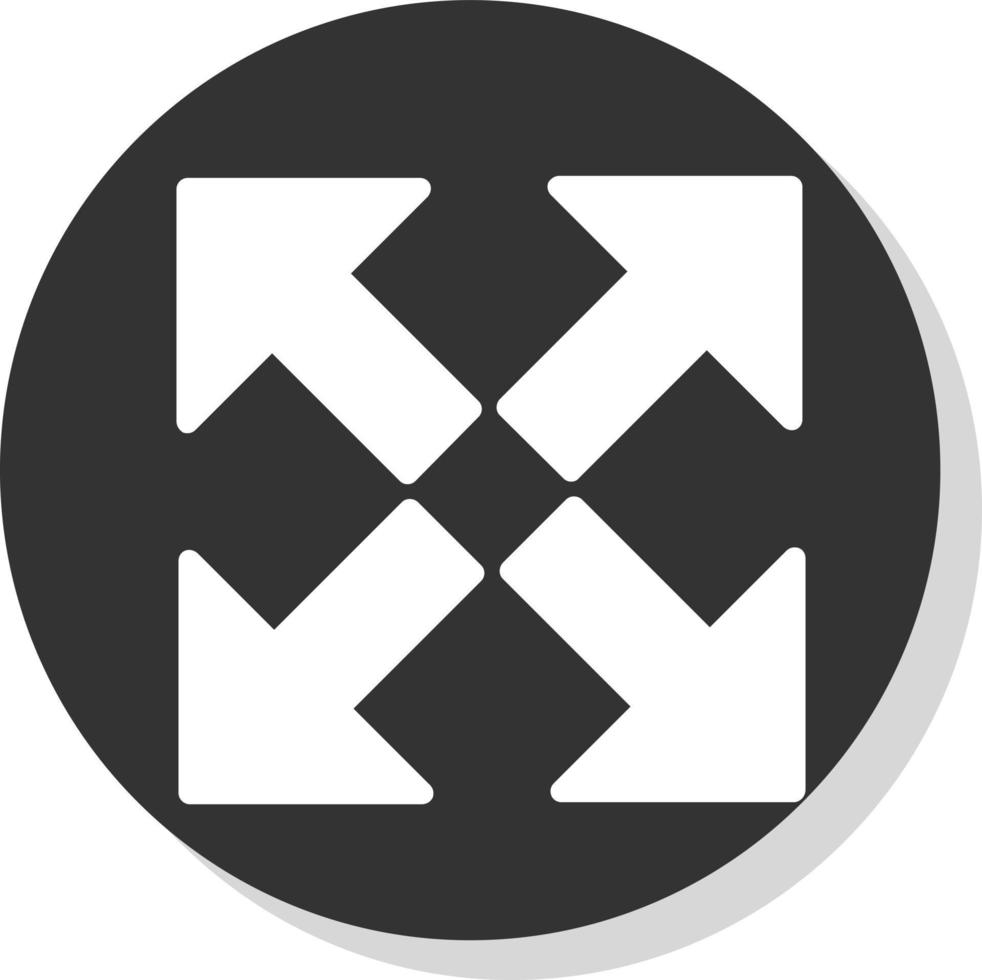 Expand Arrows Alt Vector Icon Design