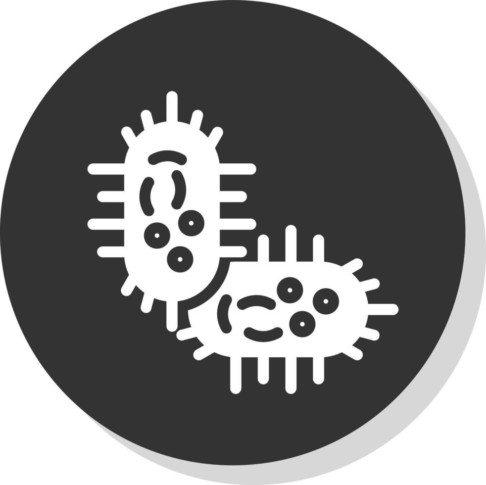 diseño de icono de vector de bacteria