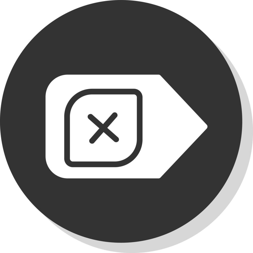 Backspace Vector Icon Design