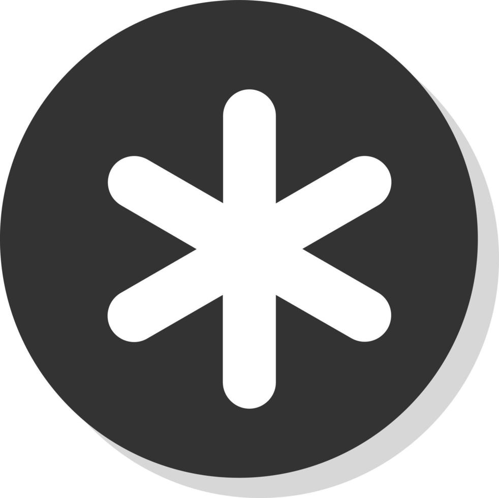 Asterisk Vector Icon Design