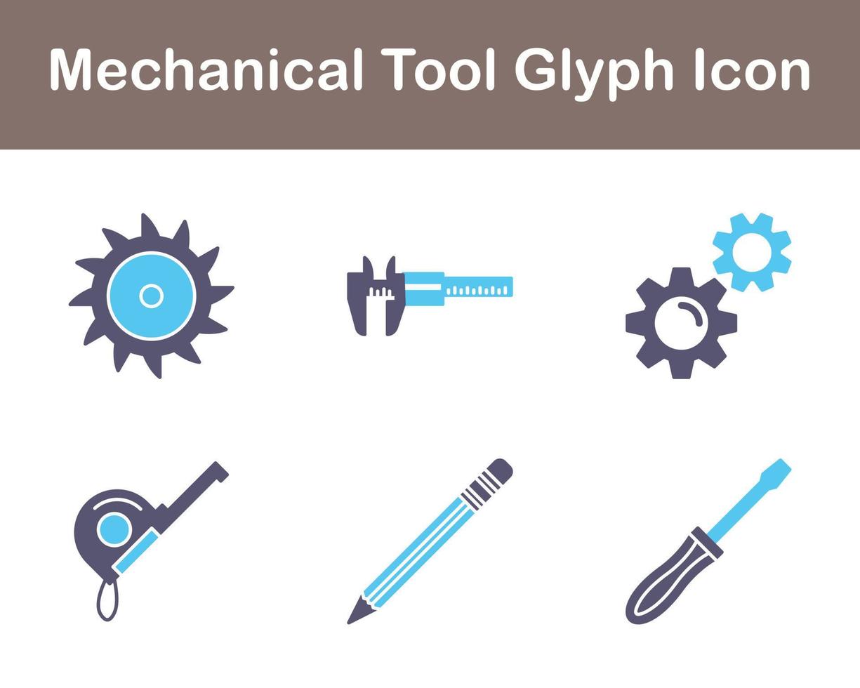 Mechanical Tool Vector Icon Set