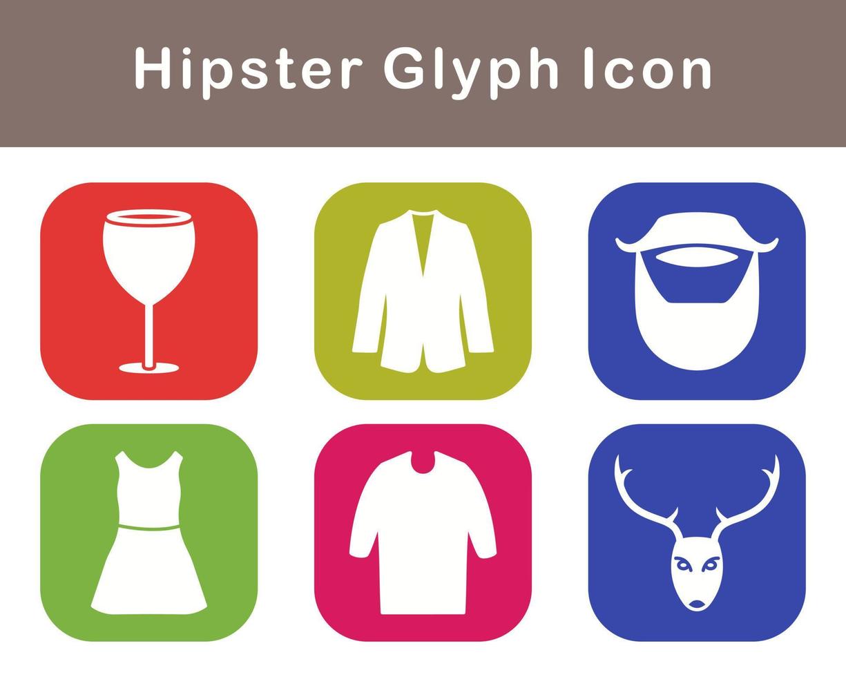 Hipster Vector Icon Set