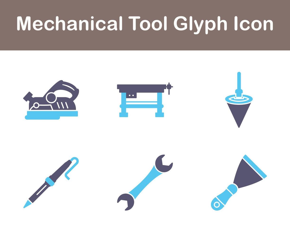 Mechanical Tool Vector Icon Set