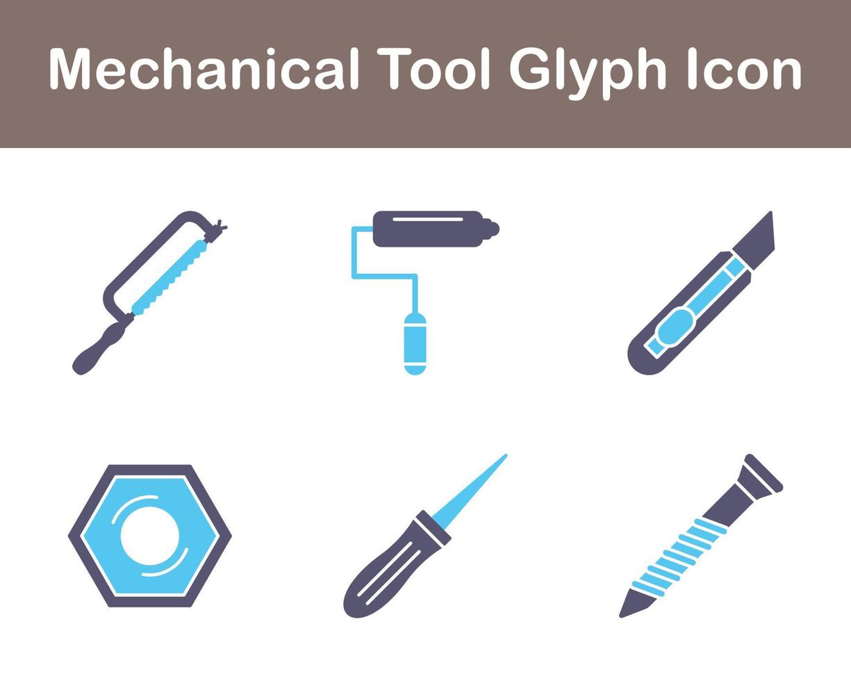 Mechanical Tool Vector Icon Set