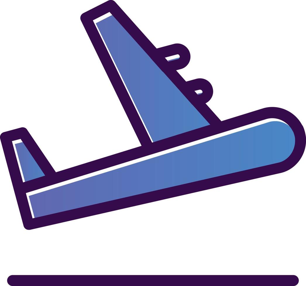 Plane Departure Vector Icon Design