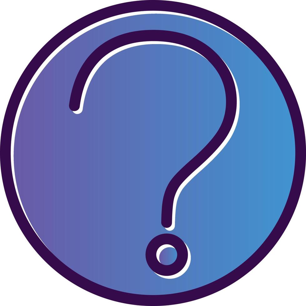 Question Circle Vector Icon Design