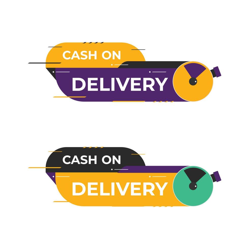 Cash On Delivery Steacker Vector