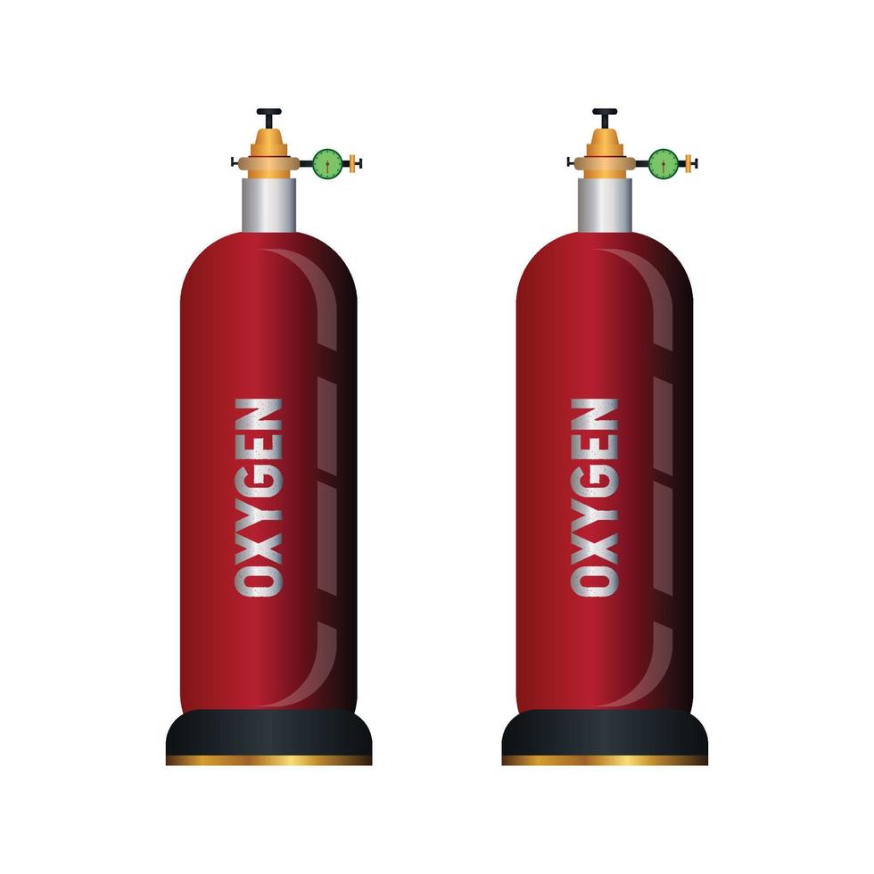 gas tanques con metro en blanco antecedentes vector