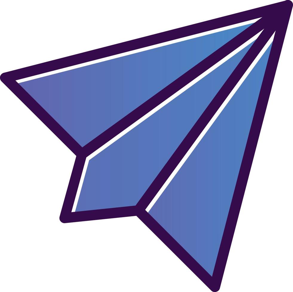 diseño de icono de vector de avión de papel