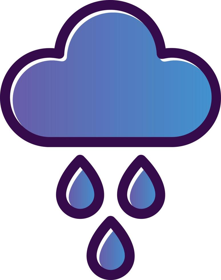 Rain Vector Icon Design