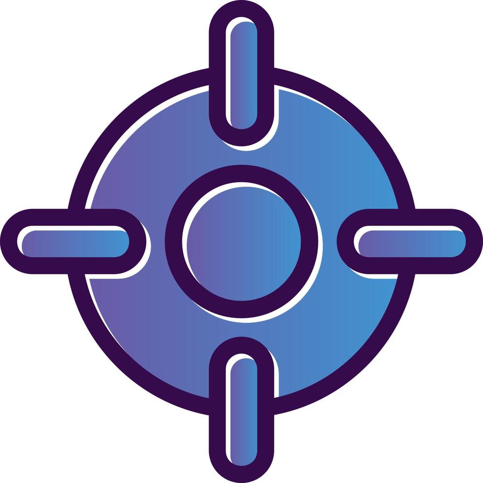 Crosshair Vector Icon Design