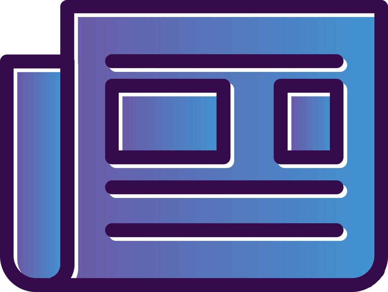Newspaper Vector Icon Design