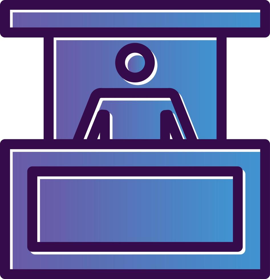 Person Booth Vector Icon Design