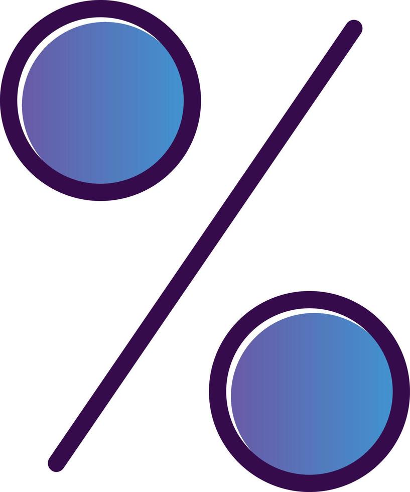 Percent Vector Icon Design