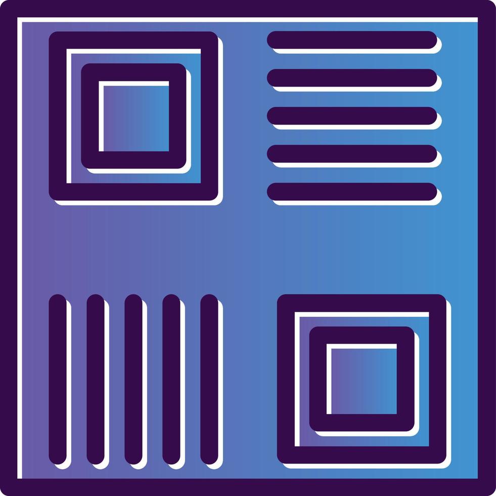 diseño de icono de vector de código qr