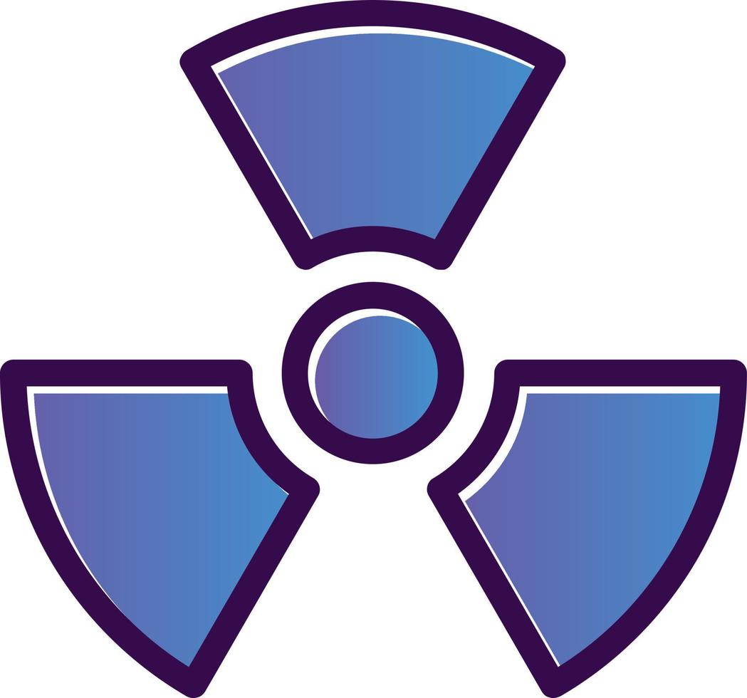 diseño de icono de vector de radiación