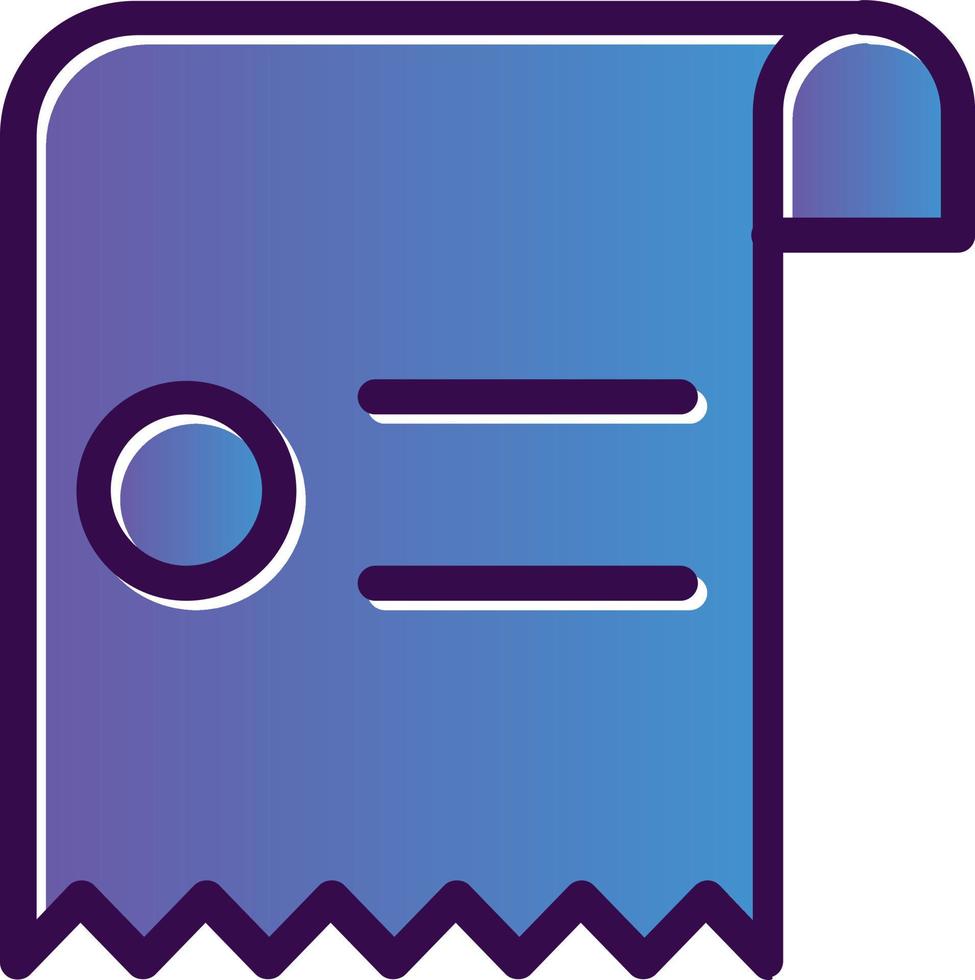 Receipt Vector Icon Design