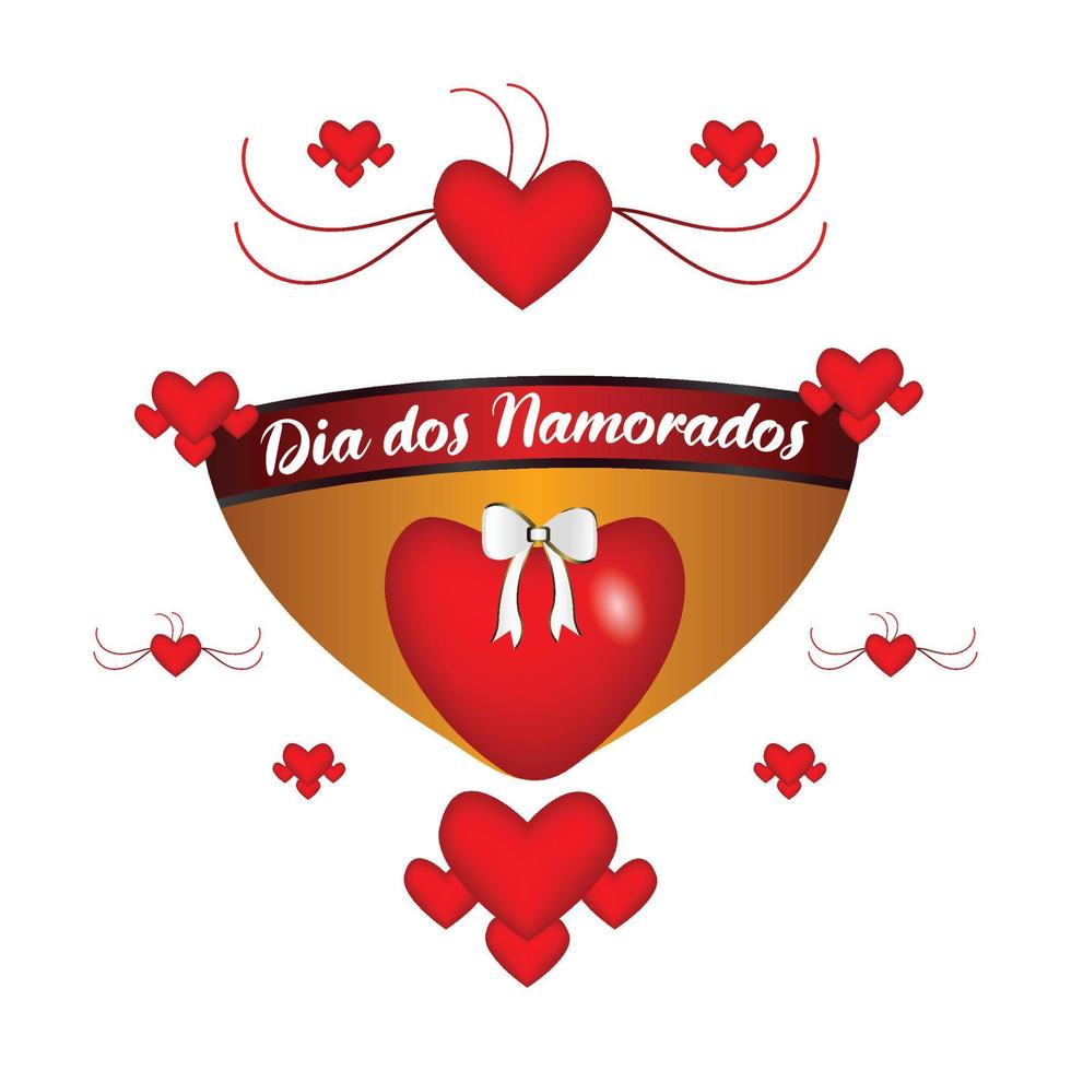 Dia Dos Namorados Card vector