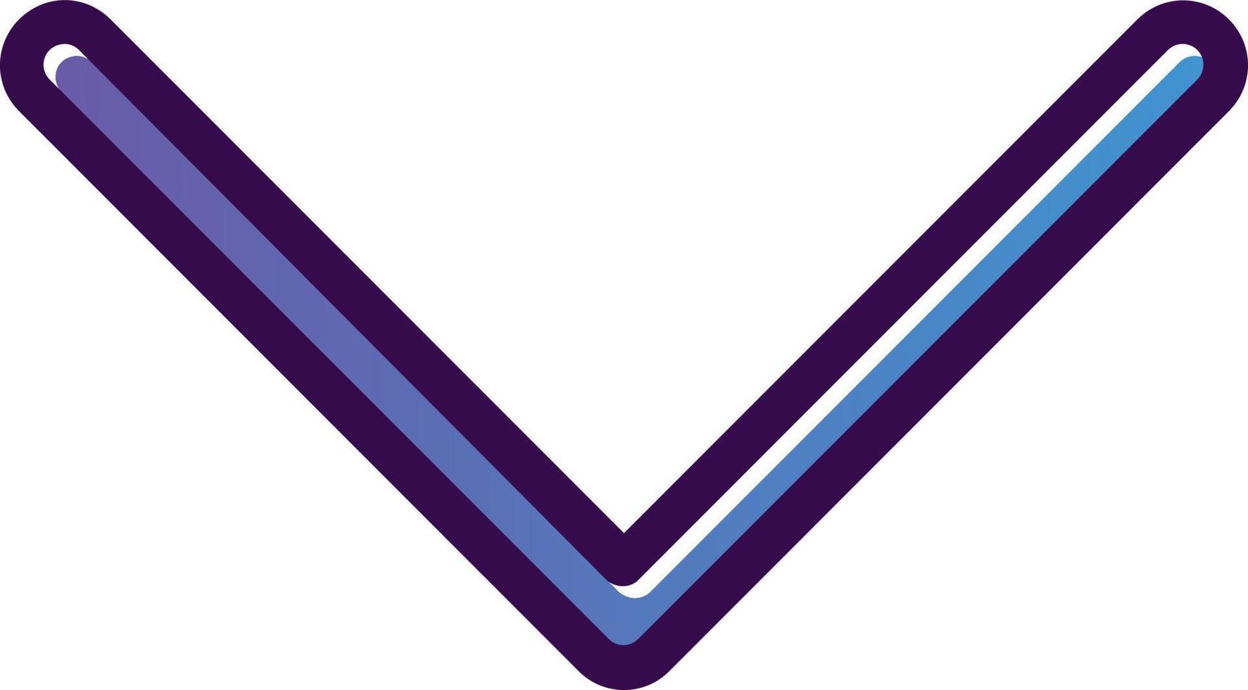Down Vector Icon Design