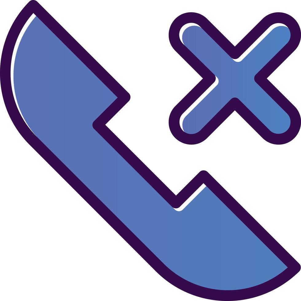 Missed call Vector Icon Design