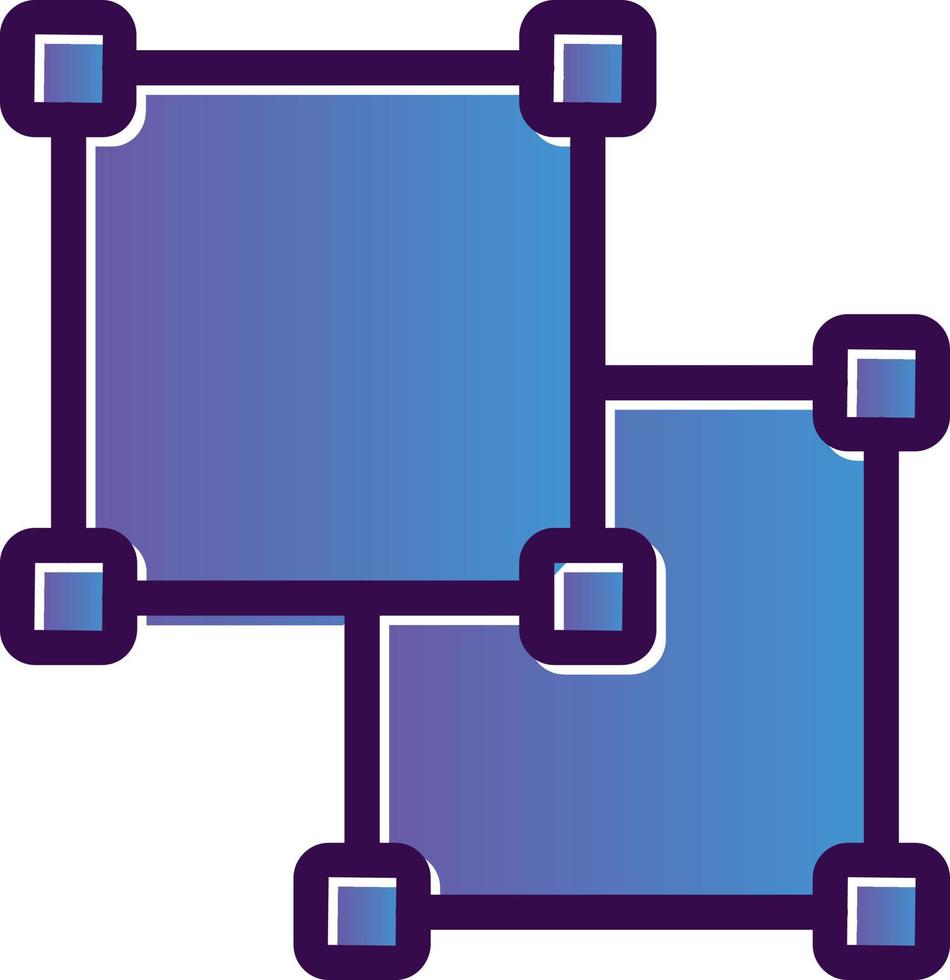 Object Ungroup Vector Icon Design