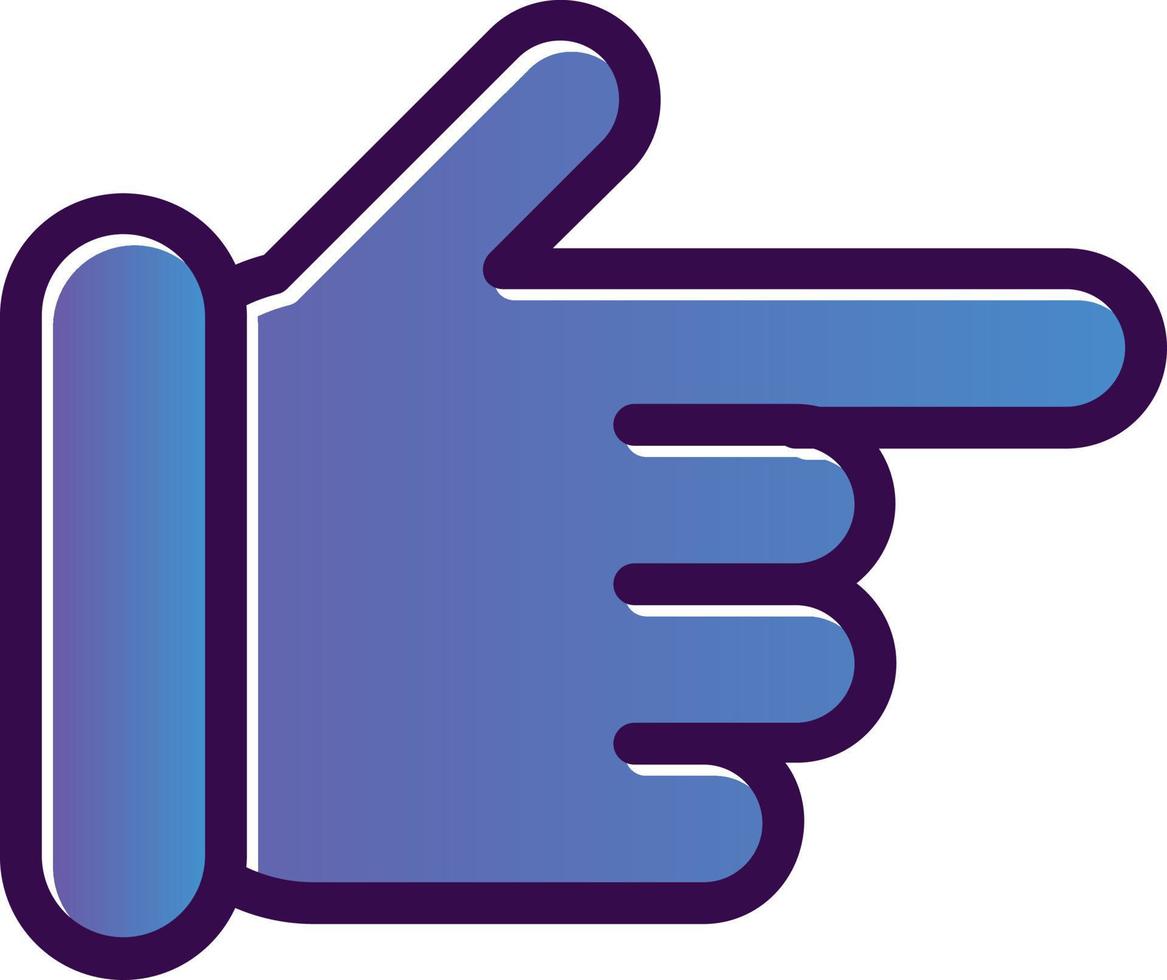 Hand Point Right Vector Icon Design
