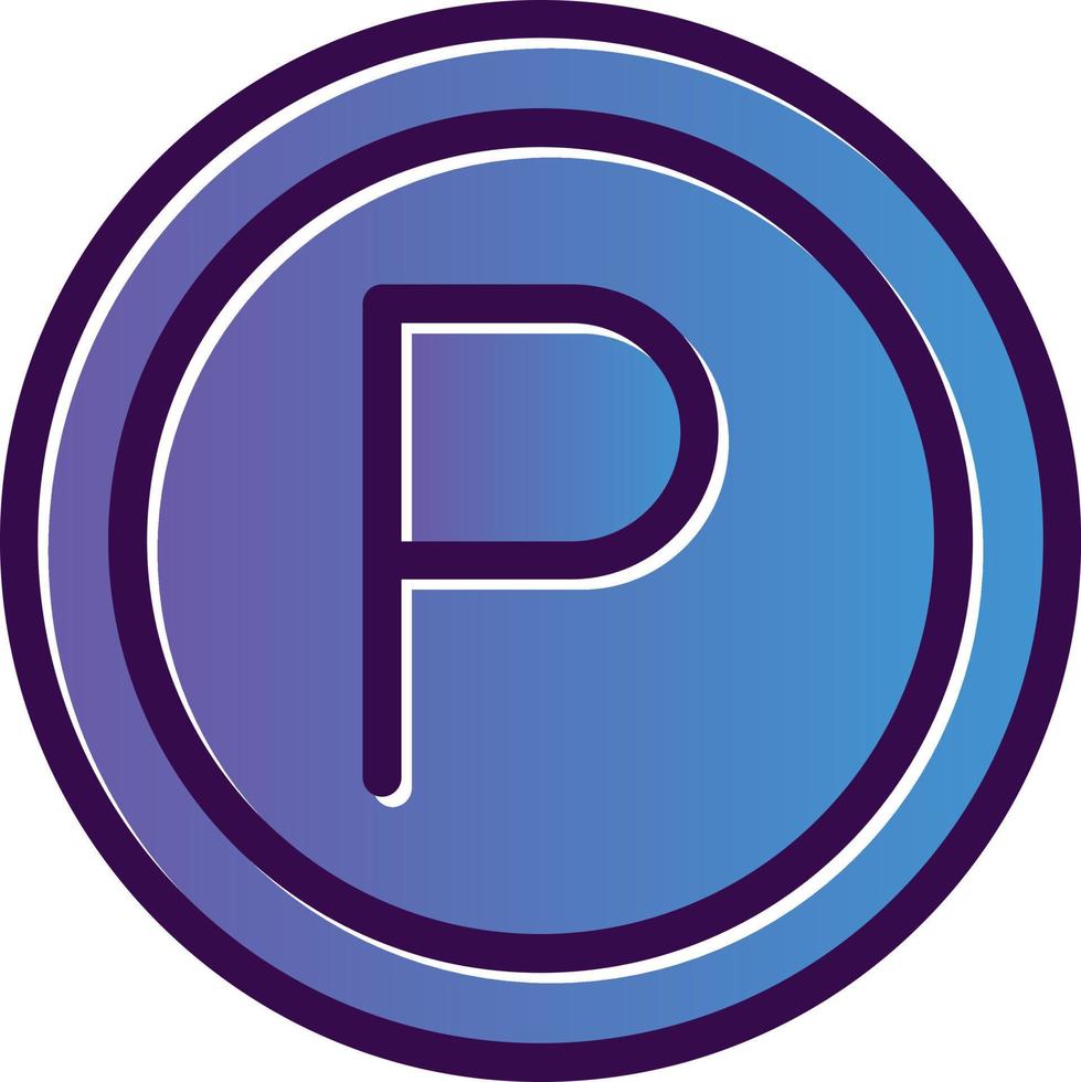 Parking Vector Icon Design