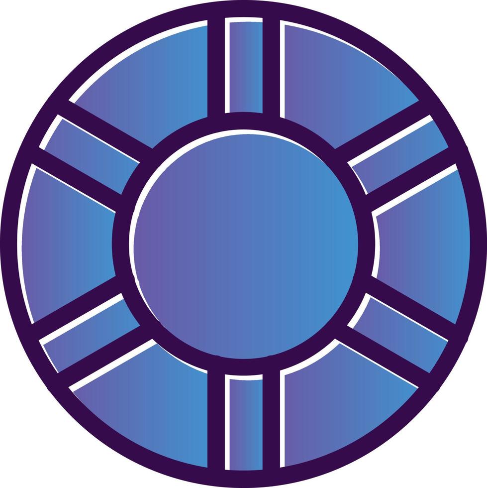 Life Ring Vector Icon Design