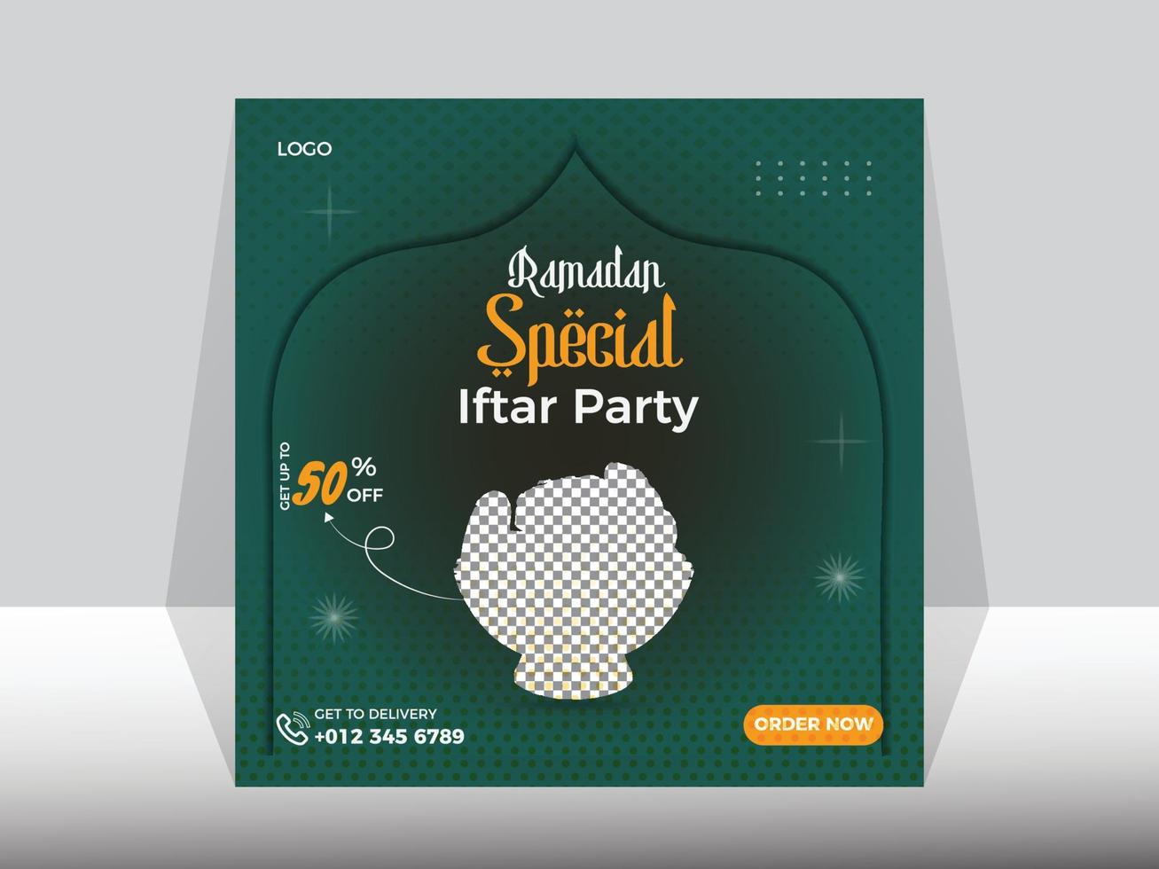 Special Ramadan Food Menu Social Media Food Vector Template Design