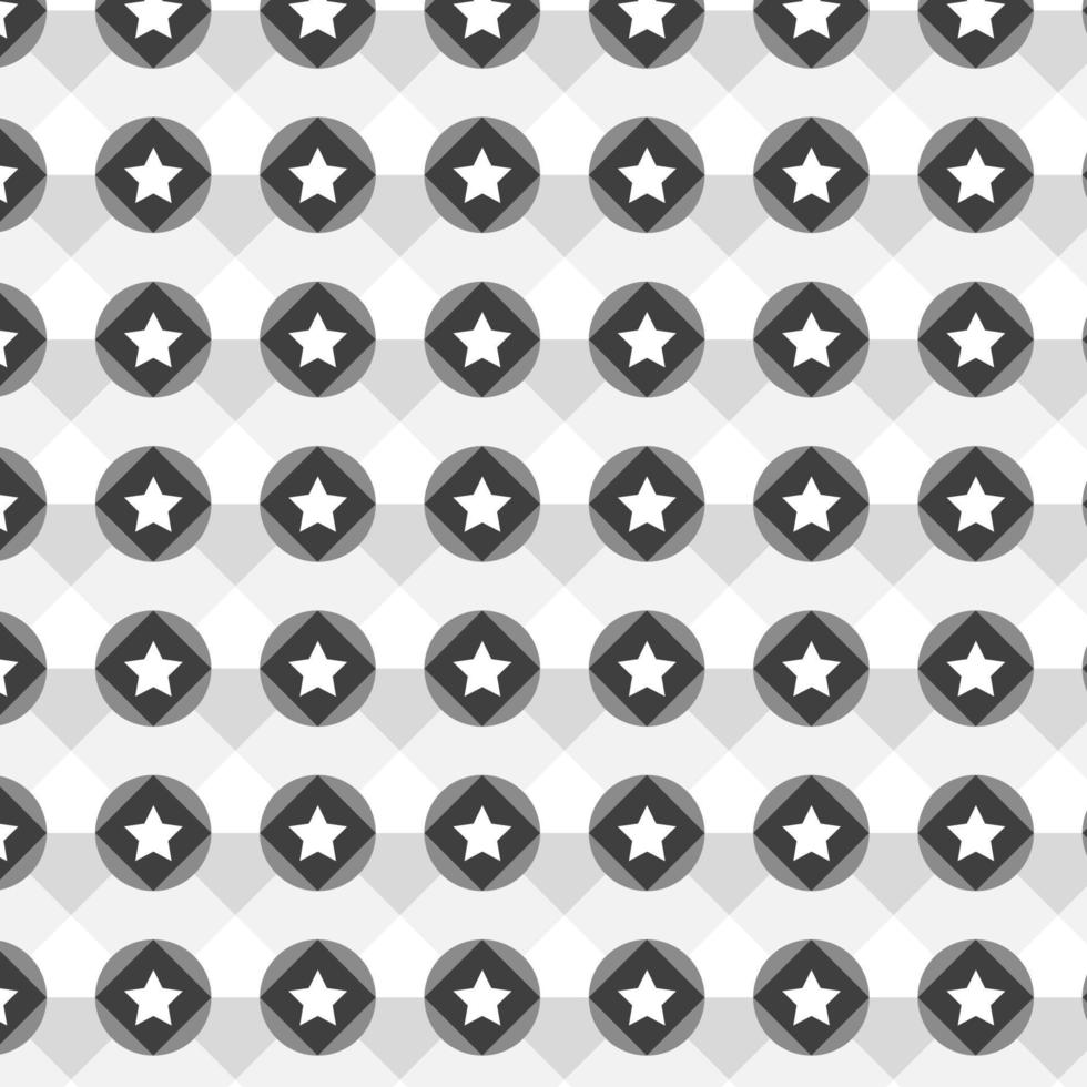Seamless pattern with stars on a white background. Vector illustration.