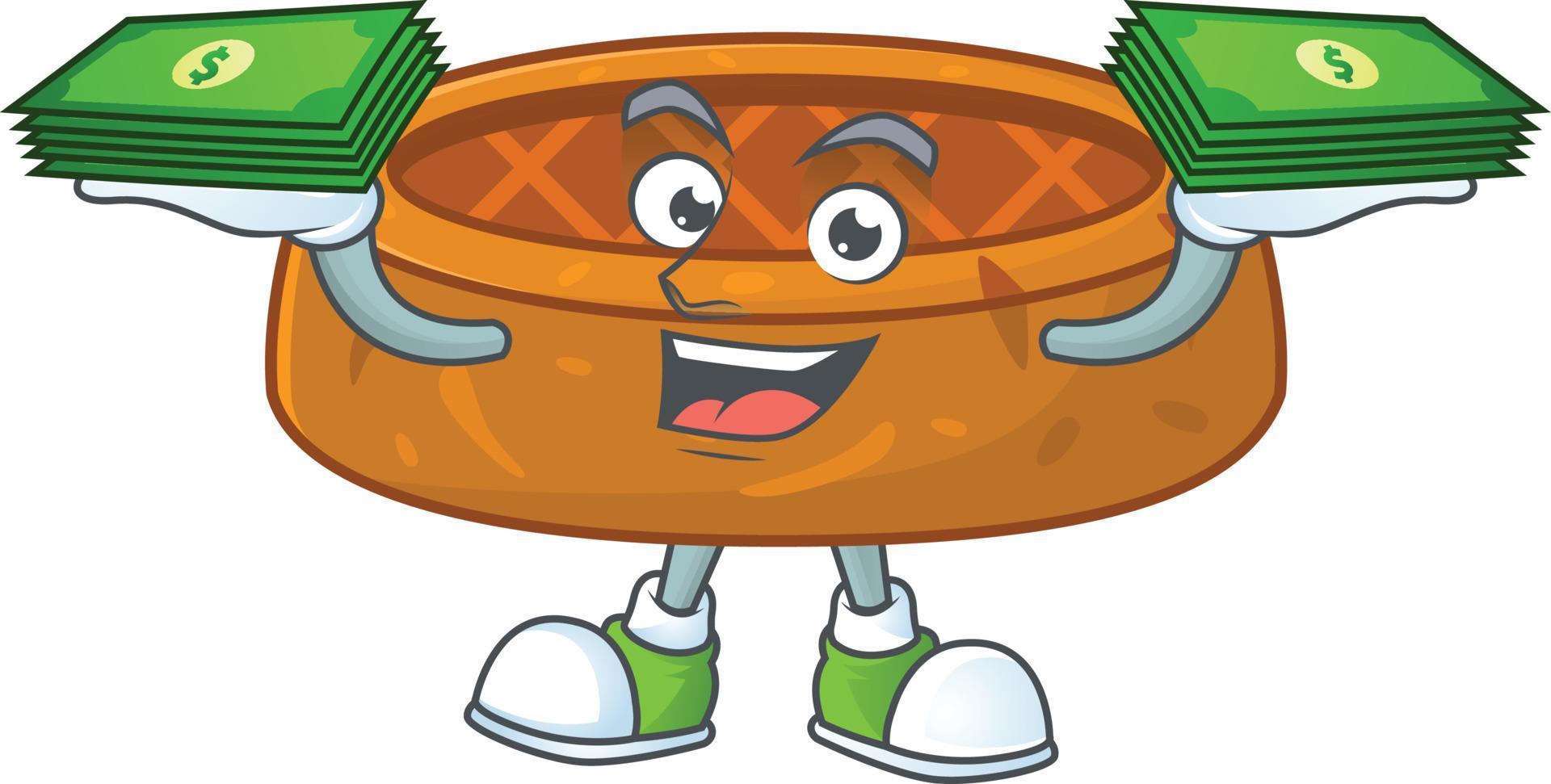 Peanut cookies Cartoon character vector