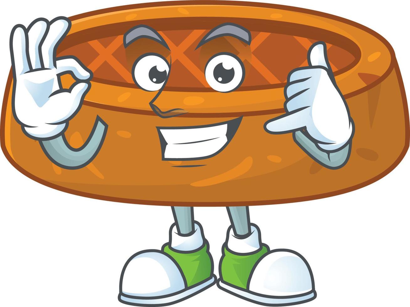 Peanut cookies Cartoon character vector