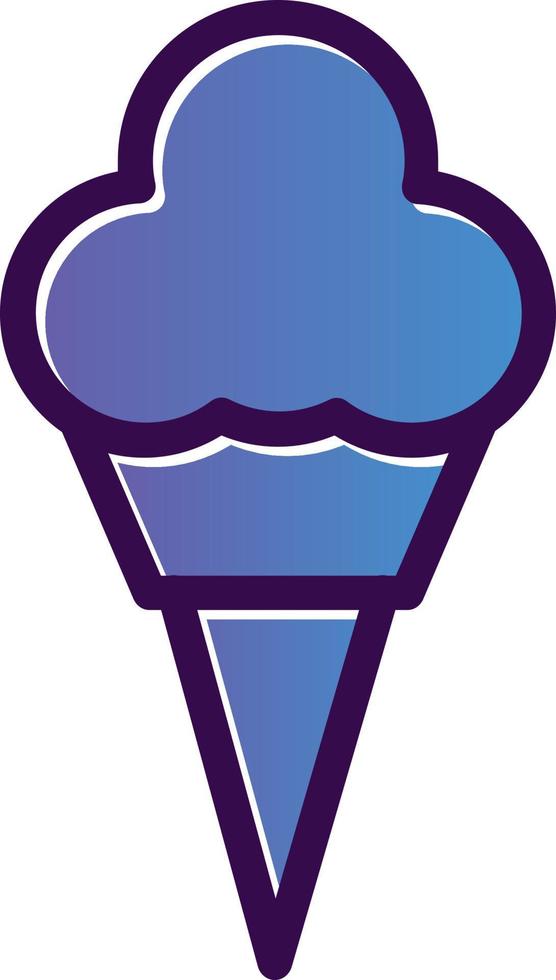 Ice Cream Vector Icon Design