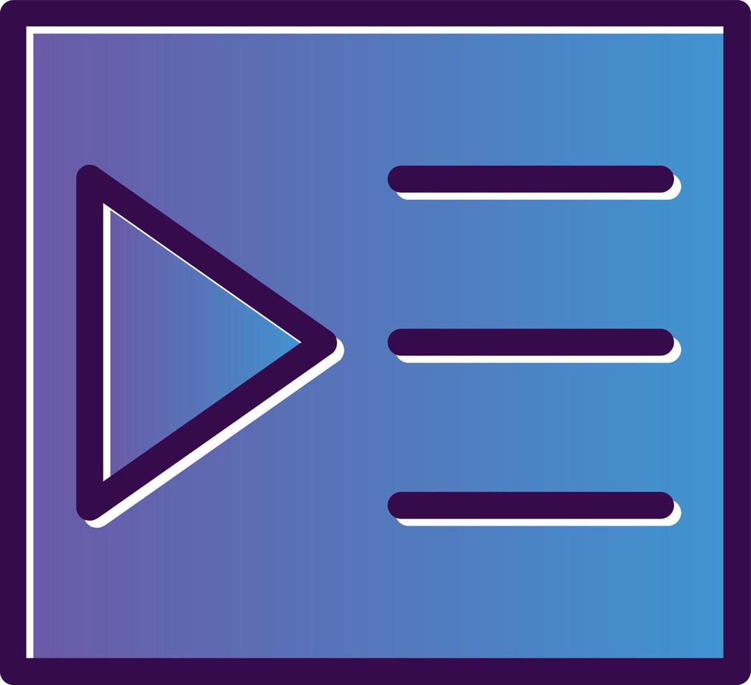 Indent Vector Icon Design