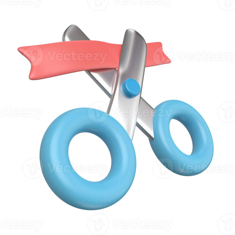 Grand Opening 3D Illustration Icon png