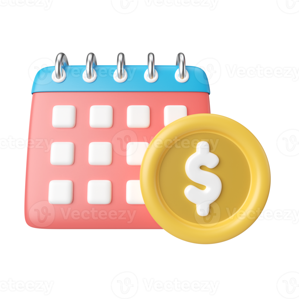Instalment 3D Illustration Icon png