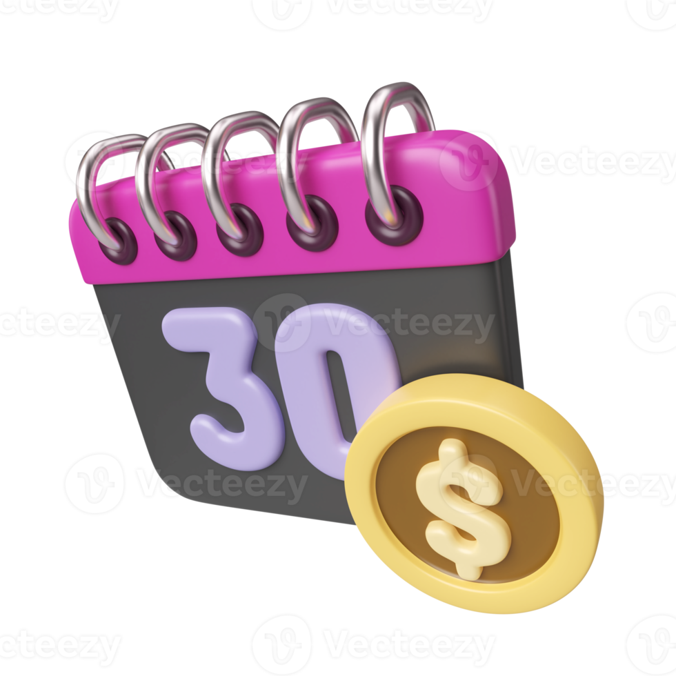 Instalment 3D Illustration Icon png