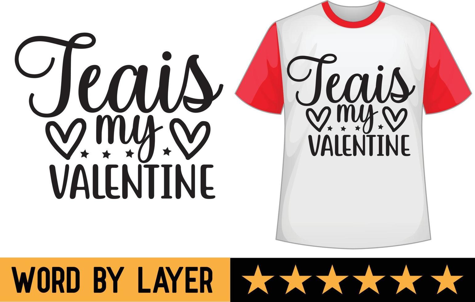 San Valentín día svg t camisa diseño vector