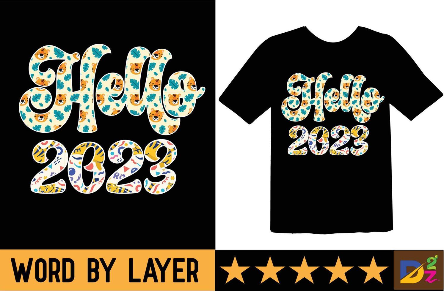 Happy new year svg t shirt design vector