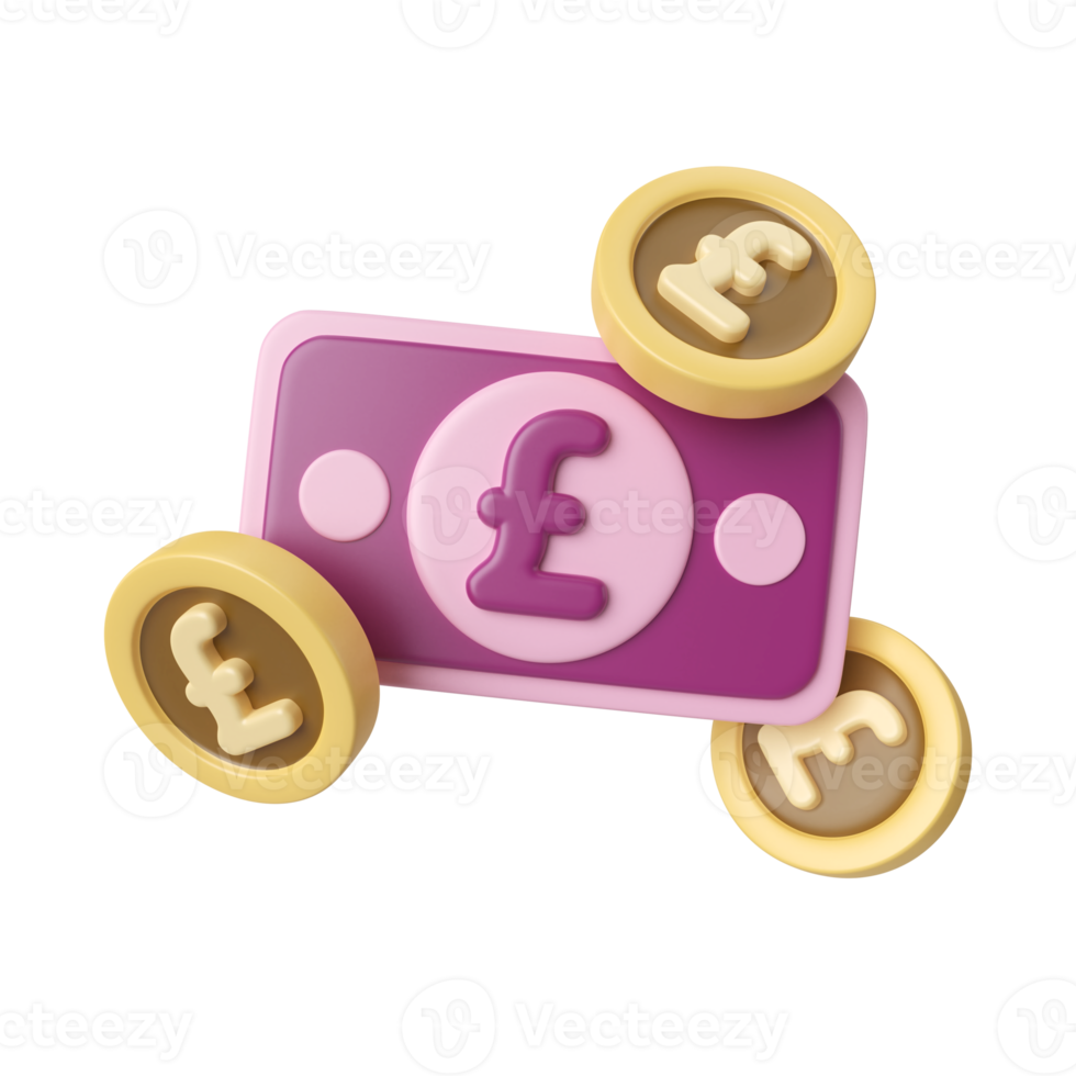 Euro Money 3D Illustration Icon png